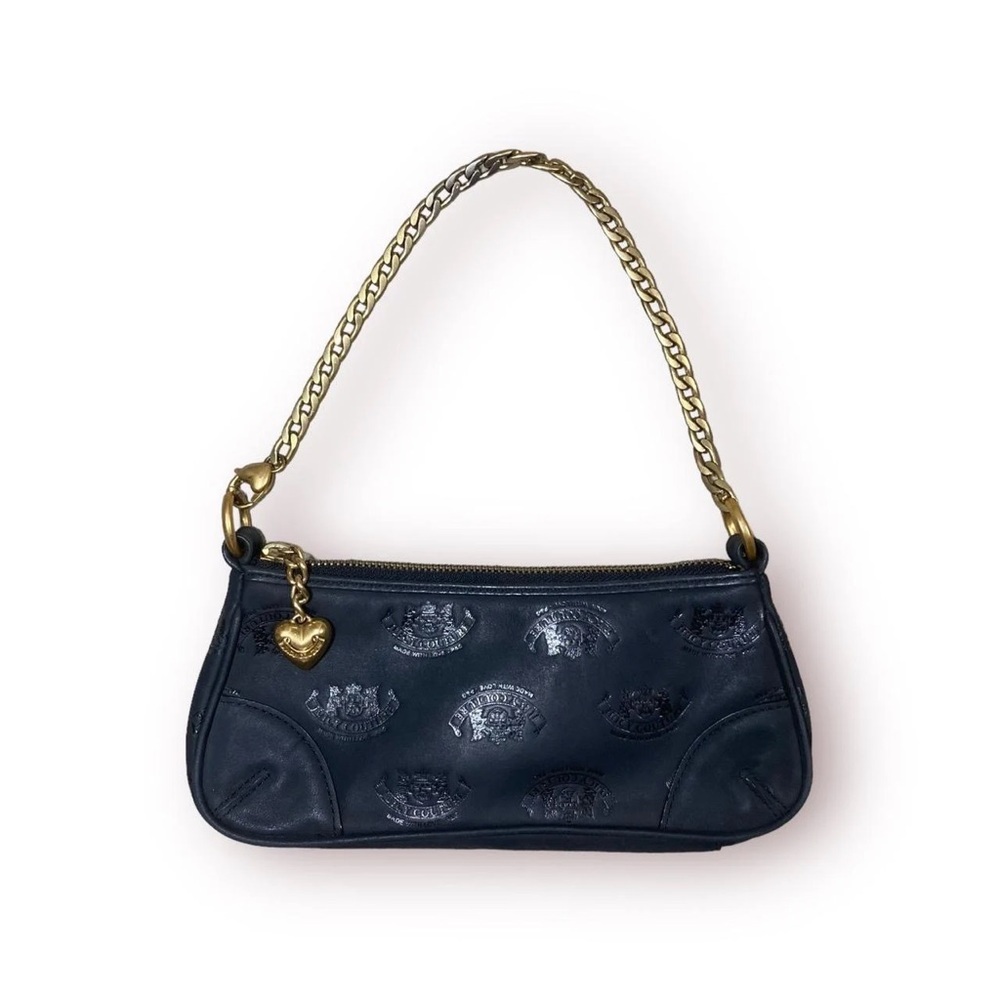 Black Juicy Couture VINTAGE Y2K Chain Shoulder Bag
